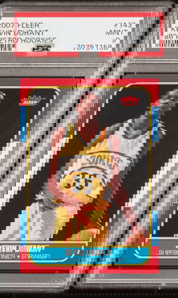 2007 KEVIN DURANT Fleer ‘86 Retro Rookies #86R-143 PSA 9 MINT