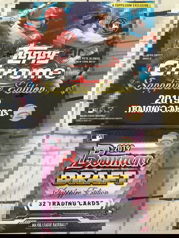2019 Topps Chrome Sapphire + 2019 Bowman Draft Sapphire 