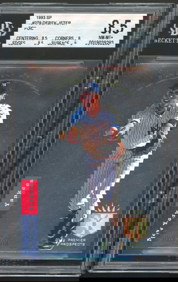  1993 UPPER DECK SP #279 DEREK JETER ROOKIE BGS 8.5 NM-MT+ RC