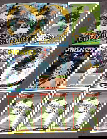 Lot of (45) KeBryan Hayes Rookie Cards RC Pirates - Nice Variety