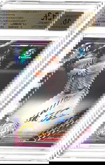 Shea Langeliers 2019 Bowman Chrome Purple Auto /250 BGS9.5/10 GEM MINT