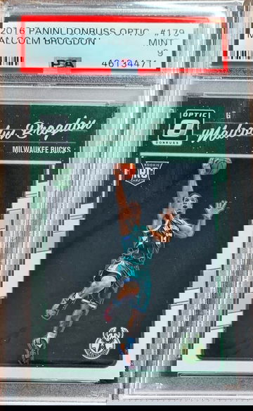2016 Donruss Optic Malcolm Brogdon  RC PSA 9 Mint