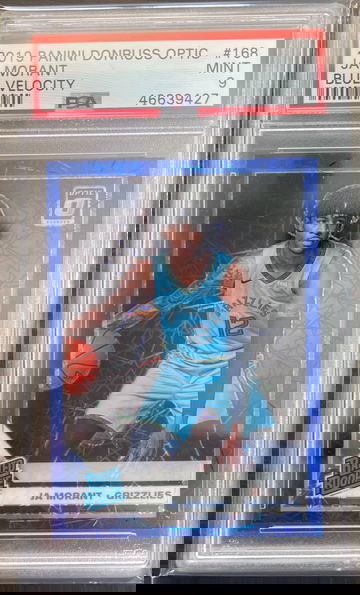 2019 Panini Donruss Optic Ja Morant #168 Blue Velocity PSA 9