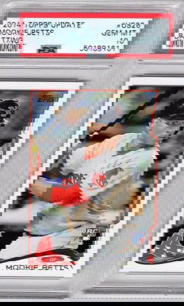 2014 Topps Update Mookie Betts RC PSA 10 Gem MT