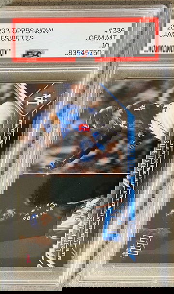 2023 Topps Now Baseball 736 LeBron James Mookie Betts Salute To Greatness PSA 10