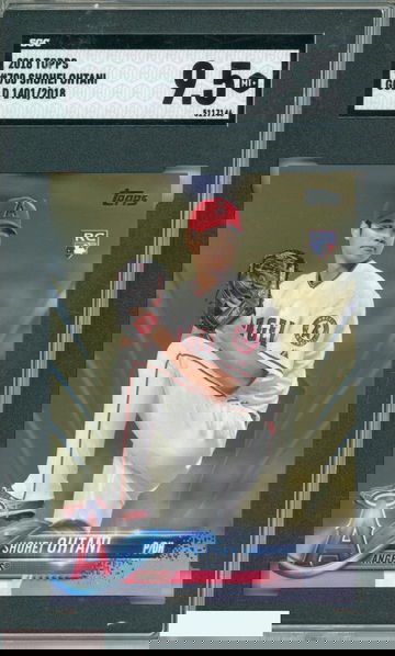 2018 TOPPS SHOHEI OHTANI #700 GOLD 1401 OF 2018 ROOKIE RC ANGELS SGC 9.5 MINT+