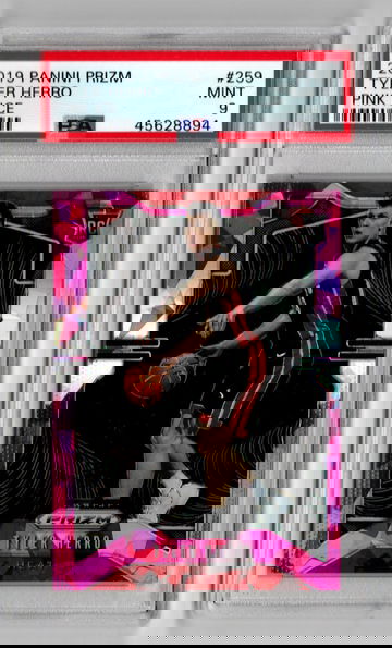 2019-20 Prizm Pink Ice Tyler Herro PSA 9