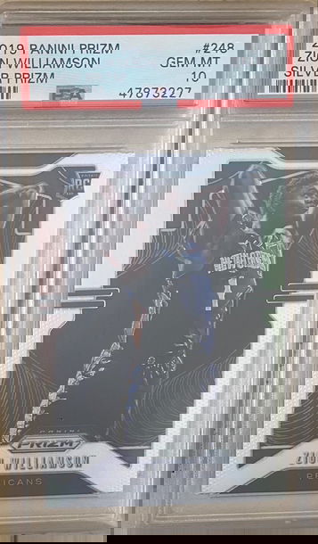 2019 Prizm Silver ZION WILLIAMSON PSA 10