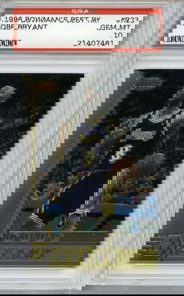 1996-97 Bowman's Best Kobe Bryant Rookie PSA 10 Gem Mint LA Lakers RC R23