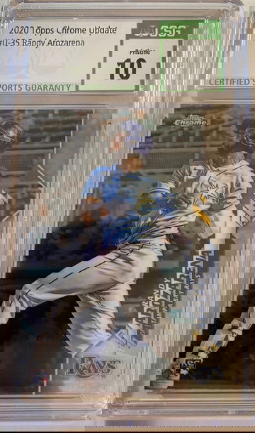 2020 Topps Chrome Update Randy Arozarena CGS 10 PRISTINE