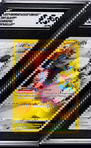 2022 Pokemon Silver Tempest #TG03 Flaaffy Holographic Trainer Gallery SGC 9.5