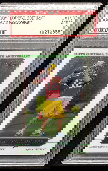 Aaron Rodgers 2005 Topps Chrome PSA 9 Rookie