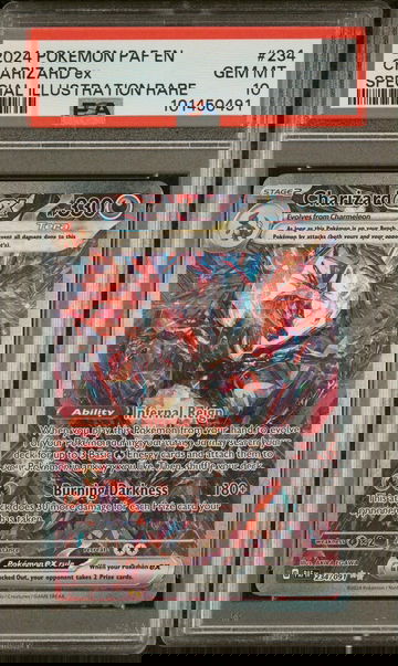 2024 Pokemon Scarlet and Violet Paldean Fates Special Illustration Rare Charizard Ex #234 PSA 10