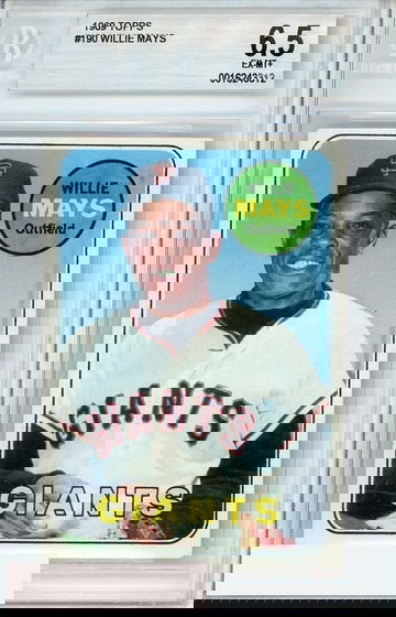 1969 TOPPS WILLIE MAYS #190 BGS 6.5