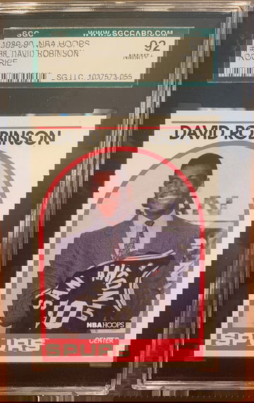 1989 Hoops #138 David Robinson SGC 92