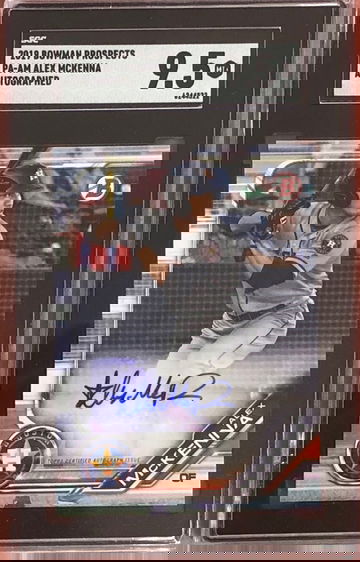 Alex McKenna 2019 Bowman Prospects Auto
