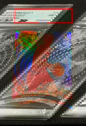 2024-25 MATAS BUZELIS SELECT BASKETBALL COLOR WHEEL PSA 9 