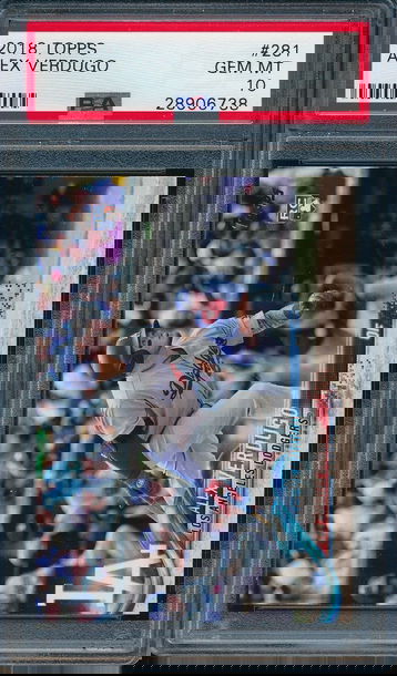 2018 Topps Series 1 #281 Alex Verdugo RC Rookie PSA 10