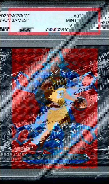 2023 MOSAIC LEBRON JAMES RED #92 PSA 9