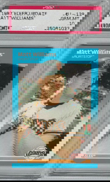 1987 Fleer Update Matt Williams RC PSA 10 Gem-Mint