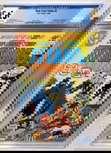 New Teen Titans #2 (1980) CGC 9.6 - Newsstand variant 1st Deathstroke DC Key