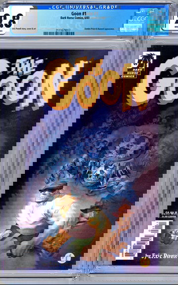 THE GOON #1 CGC 9.8 ERIC POWELL ORIGINAL STORY COVER & ART DARK HORSE 2003