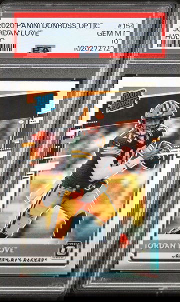 2020 Donruss Optic Jordan Love Holo PSA 10