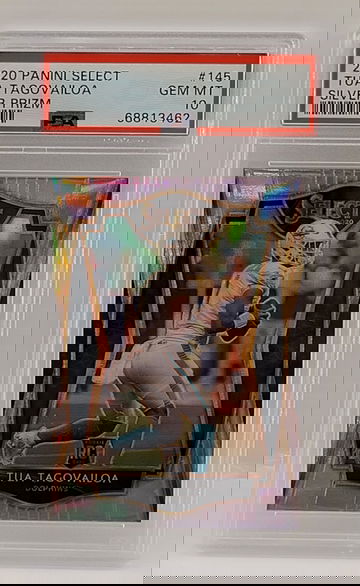 2020 Panini Select Silver Prizm Tua Tagovailoa  PSA 10