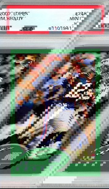 2002 TOPPS TOM BRADY #248 NEW ENGLAND PATRIOTS PSA 9 MINT