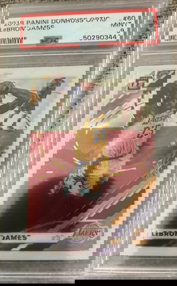 2019 panini Donruss optic Lebron james psa 9 mint 