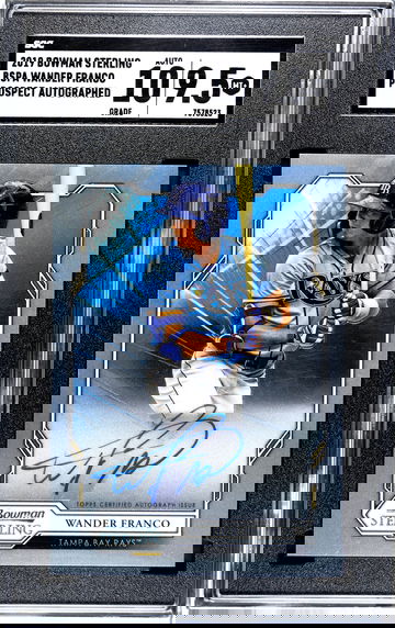 2019 Bowman Sterling Wander Franco Prospect Auto SGC 9.5 Mint+