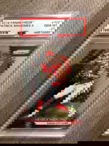 2018 Prizm Patrick Mahomes PSA 10 Gem Mint