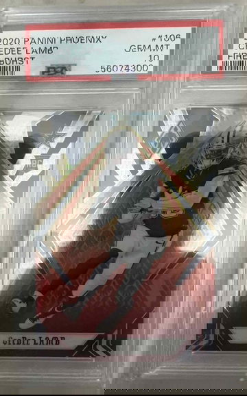 2020 Phoenix CeeDee Lamb Fire Burst #106 PSA10