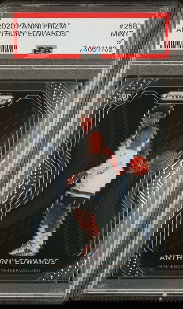 Anthony Edwards 2020 Prizm Rookie Base PSA 9