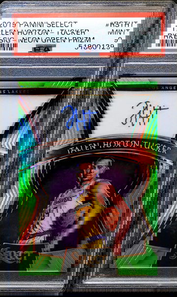 2019 TALEN HORTON-TUCKER #69/99 🔥 Neon Green Rookie Auto 🔥 PSA 9 MINT - POP 2!