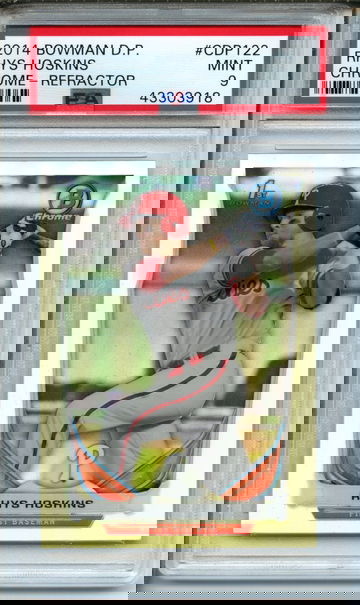 2014 Bowman Chrome Draft Picks Rhys Hoskins #CDP122 PSA Mint 9