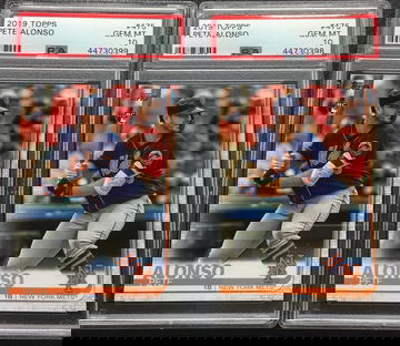 Pete Alonso topps series 2 rc psa 10 lot of 2 