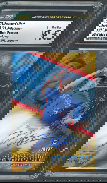 2021 Bowmans Best Nate Pearson Best of 2021 Auto Gold Lava /75 - CSG 9.5/ 10 Auto