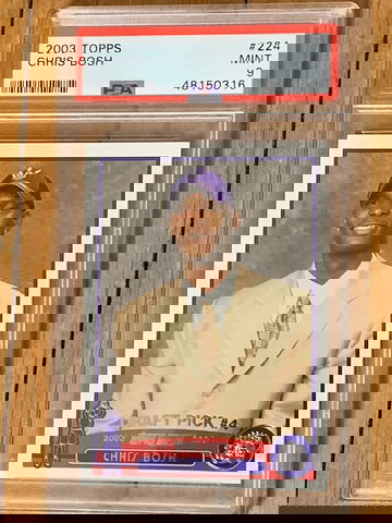 2003 Topps Chris Bosh Rookie PSA9