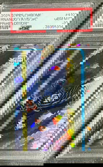 2019 Topps Chrome Fernando Tatis Jr. Sapphire Edition PSA 10 #410 Rookie RC