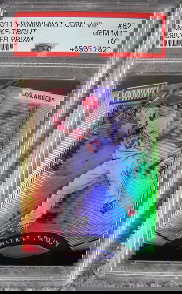 Mike Trout 2017 Panini N.C. VIP #62 Silver Prizm PSA 10
