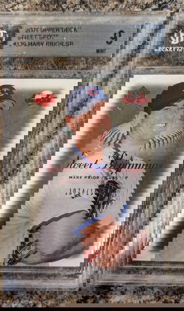 2001 Upper Deck Mark Prior Rookie Sweet Beginnings BGS 9 (#1074/1500)