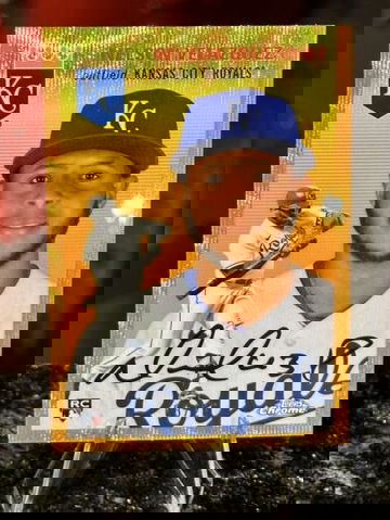 2023 Topps Chrome Platinum NELSON VELAZQUEZ RC #/25 Orange Wave Refractor Royals