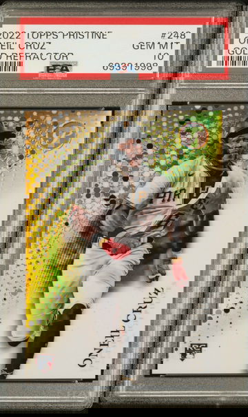 2022 Topps Pristine 248 Oneil Cruz RC Gold Refractor PSA 10 GEM
