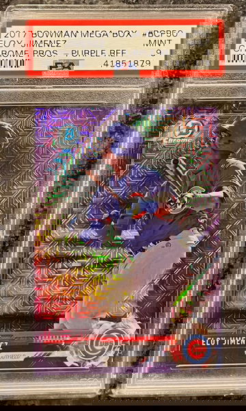 Eloy Jimenez 2017 Bowman Chrome Mega Purple Refractor /250