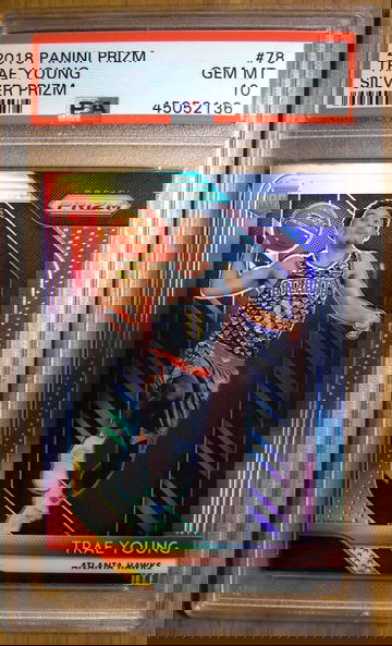Trae Young 2018 Prizm #78 RC Silver Prizm PSA 10