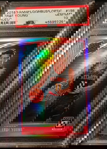 Trae Young 2018 optic holo rookie psa 10