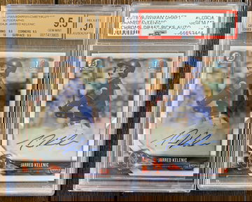 2018 Bowman Chrome Auto Jarred Kelenic Lot BGS 9.5/10 PSA 10