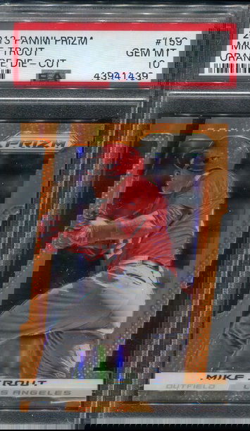 2013 Panini Prizm #159 Mike Trout Orange Die-Cut SP /60 PSA 10 GEM MINT