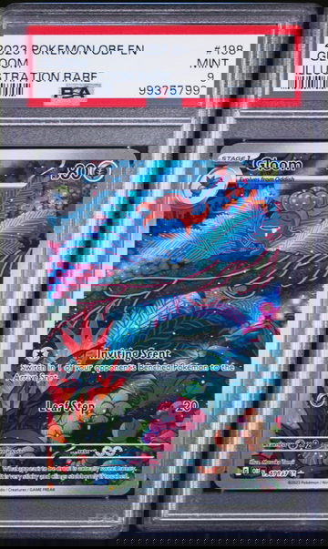 2023 Pokemon Obsidian Flames Illustration Rare Gloom #198 PSA 9